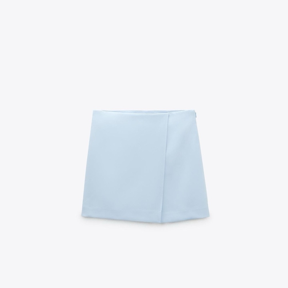 Zara Light Blue Mini Skirt